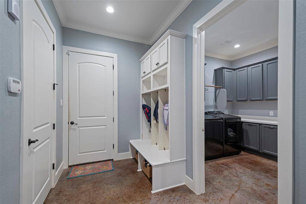 MUD room coming in from the garage and laundry room.