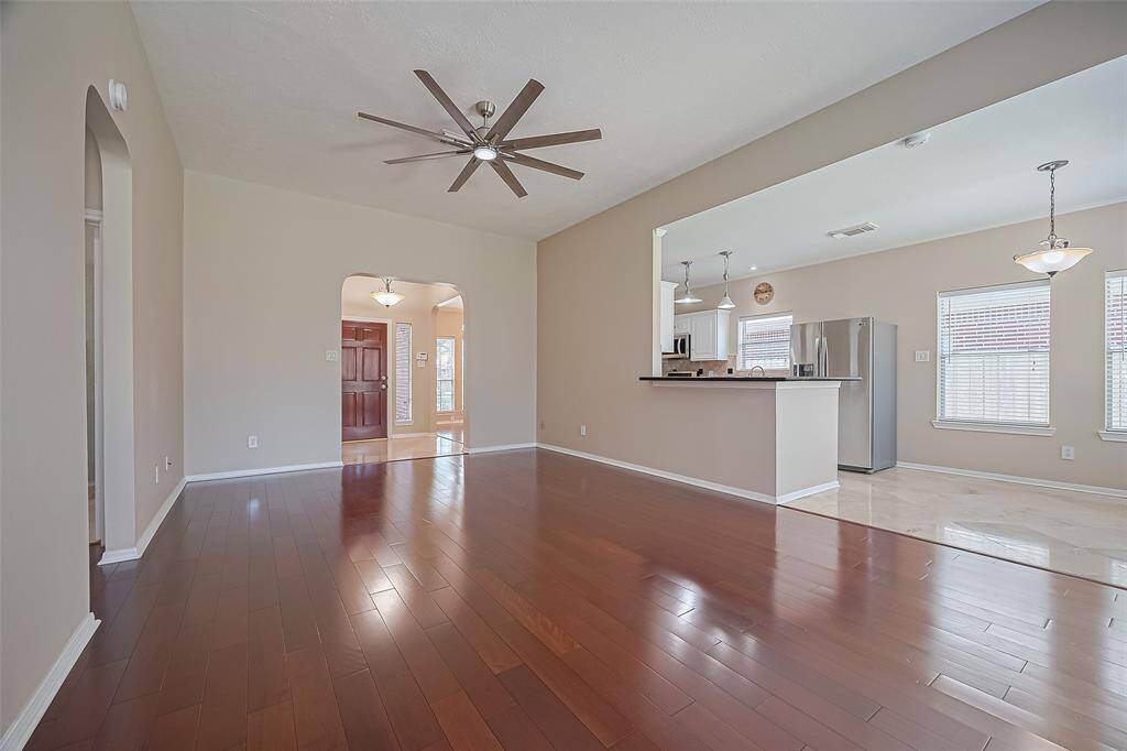 Family Room opens to the kitchen and breakfast room