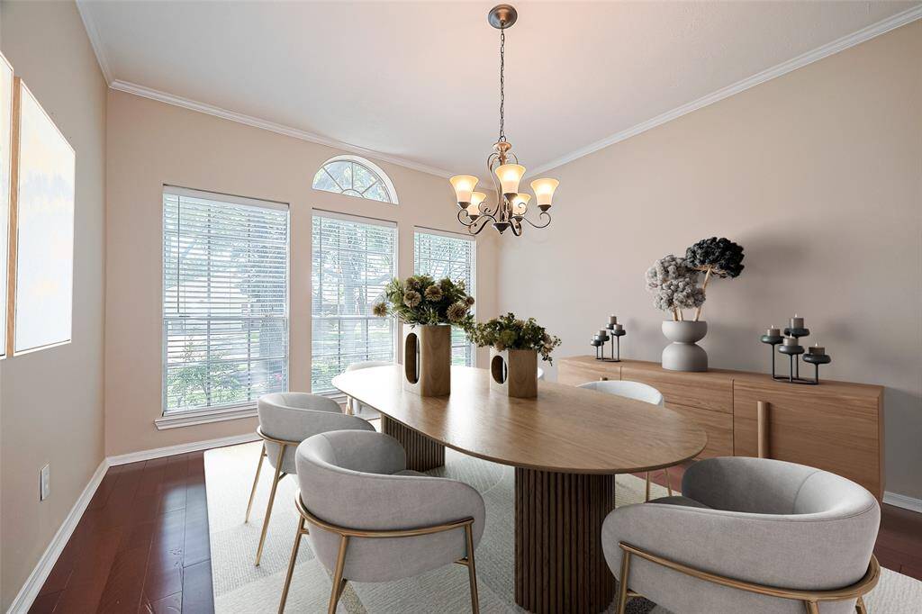 This Photo of Formal Dining Room....is VIRTUALLY STAGED,