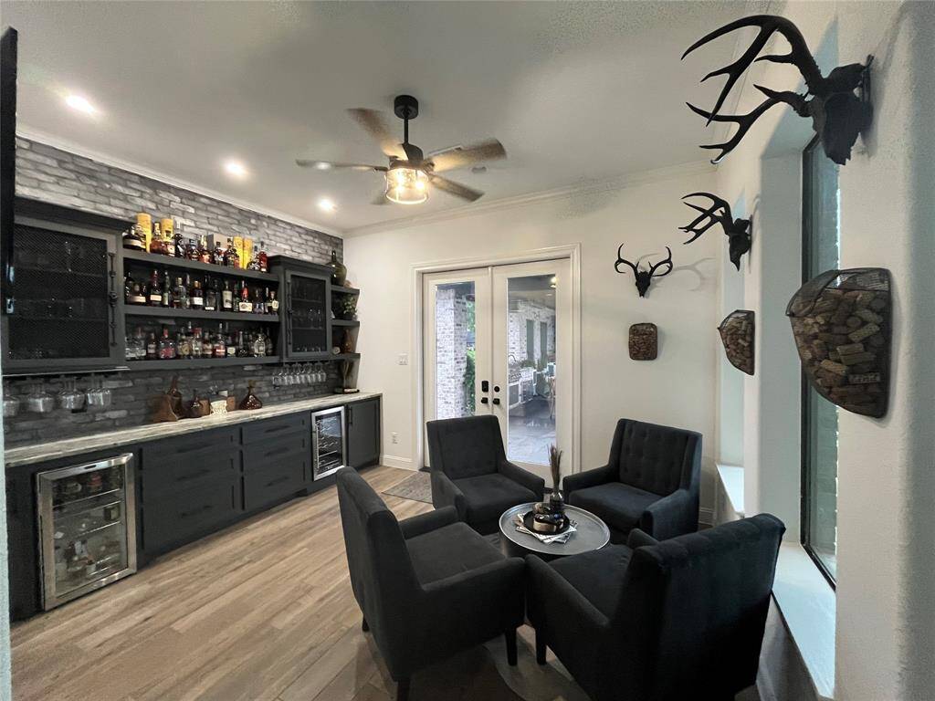 Lounge opens to outdoor living area