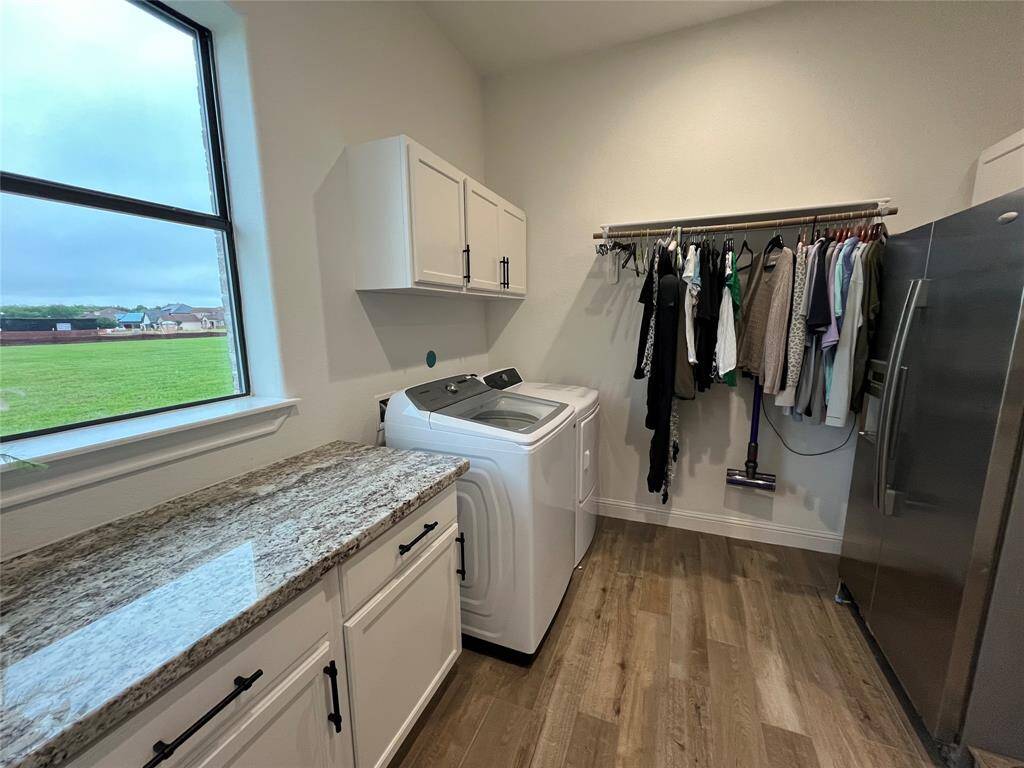 Large utility open to master closet