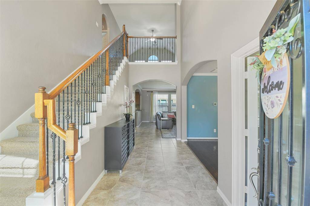 High ceilings, grand entry