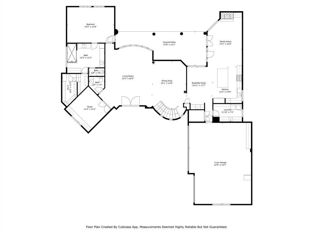 Upper level floorplan