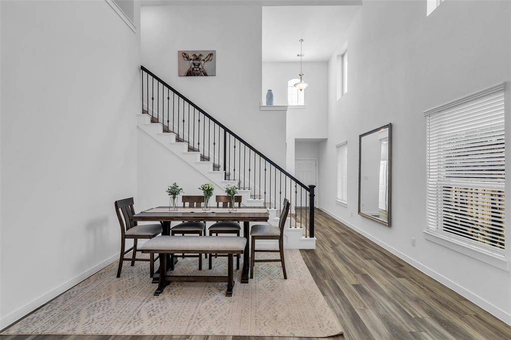 As you walk in you will see the dining room to your right.