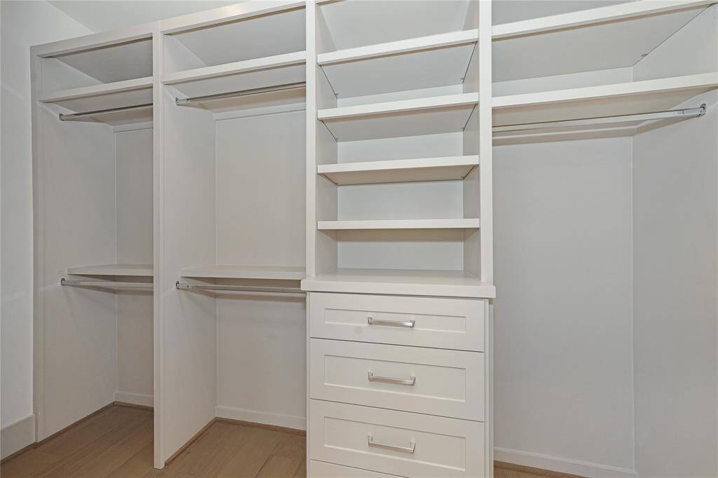 Custom closets in each bedroom