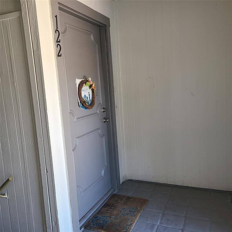 Freshly painted porch & unit has private balcony