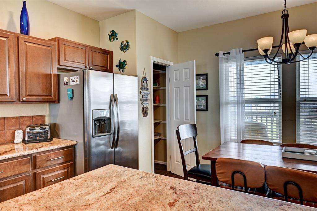 Large pantry allows for storage of non-perishable goods, making the transition to weekend-mode all the easier.