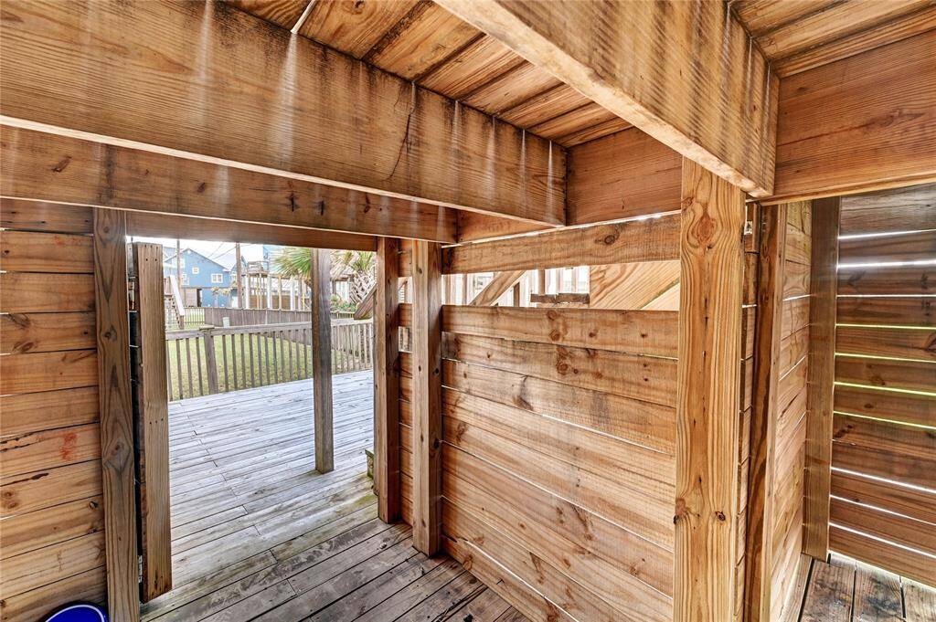 Hide all your beach toys under the stairs!