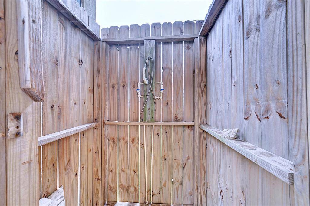 Outdoor, private shower.
