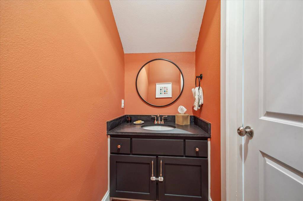 Charming downstairs powder room.