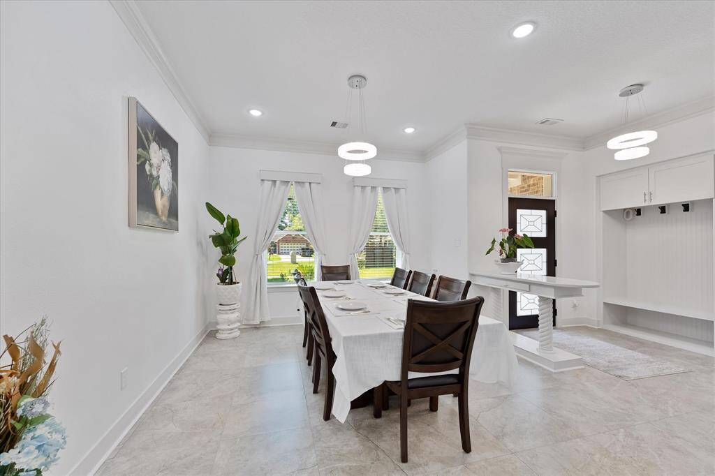 Here's a view looking towards the front door foyer area..
