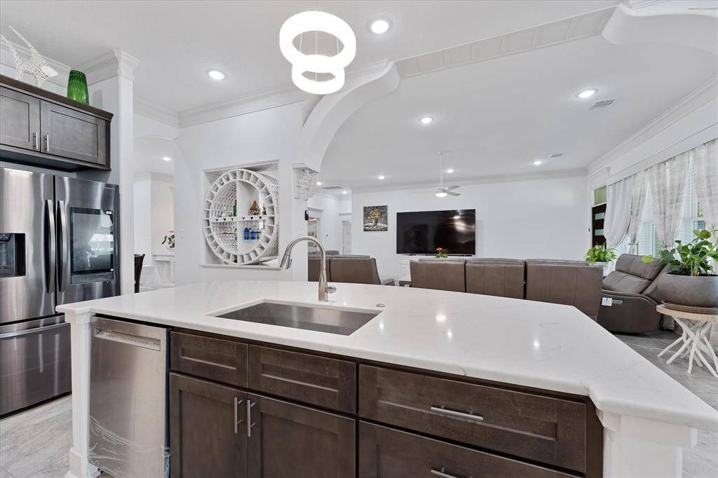 View from the kitchen island.
