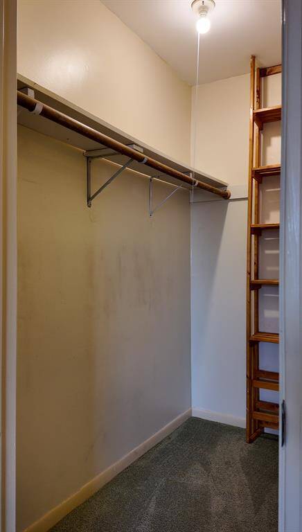 Primary bedroom walk in closet