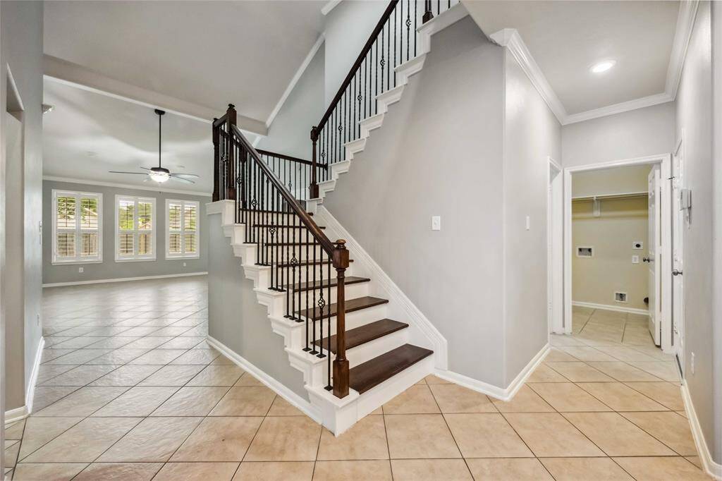 Looking from the front door