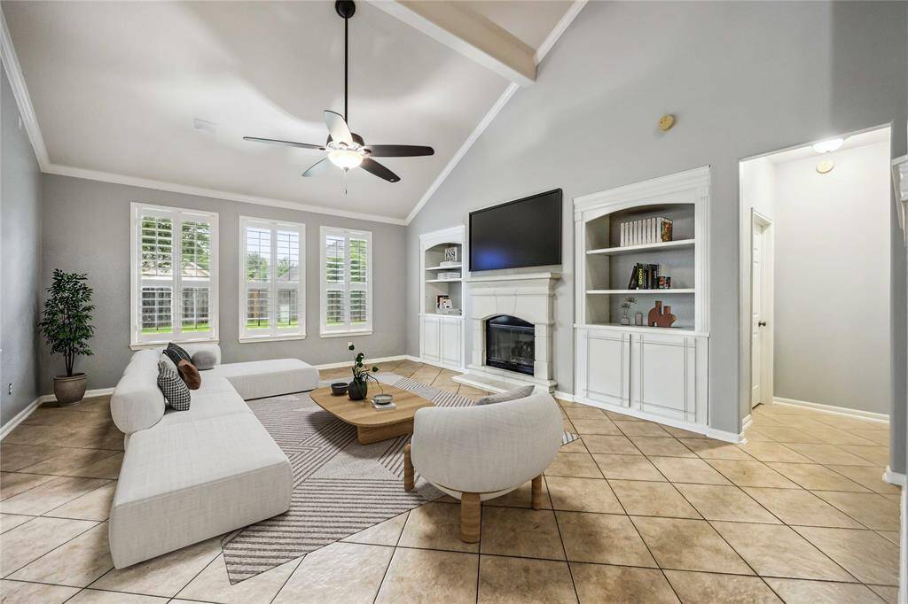 Living room- virtually staged