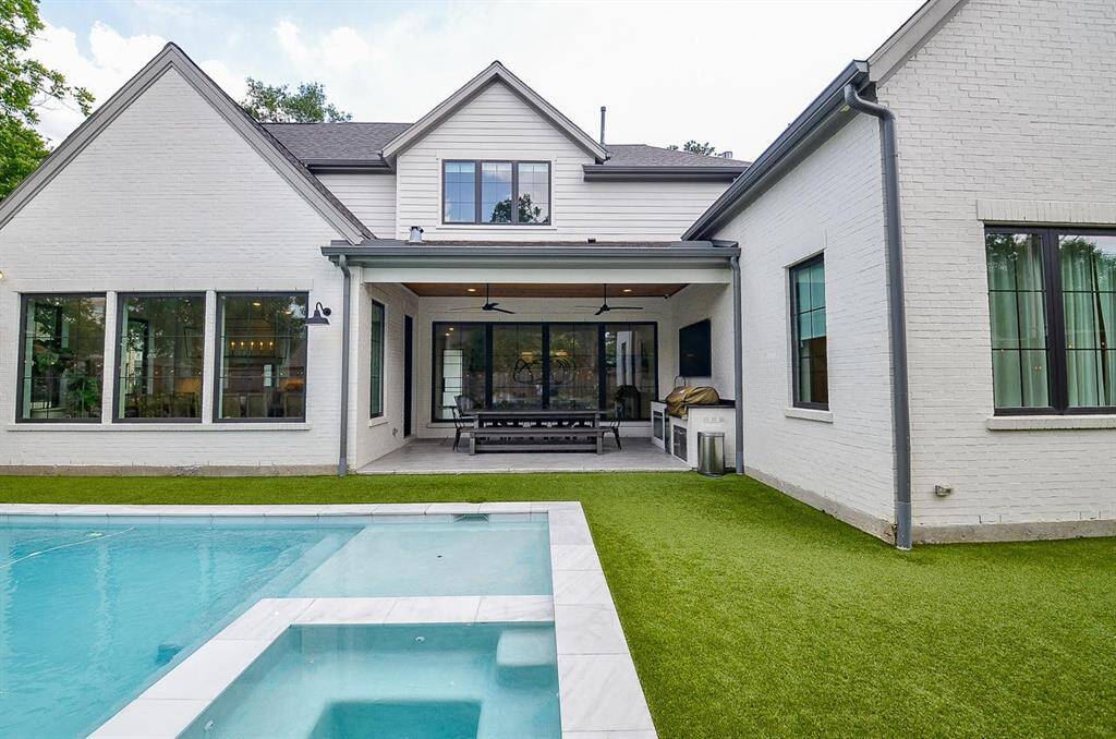 Custom heated pool and spa.