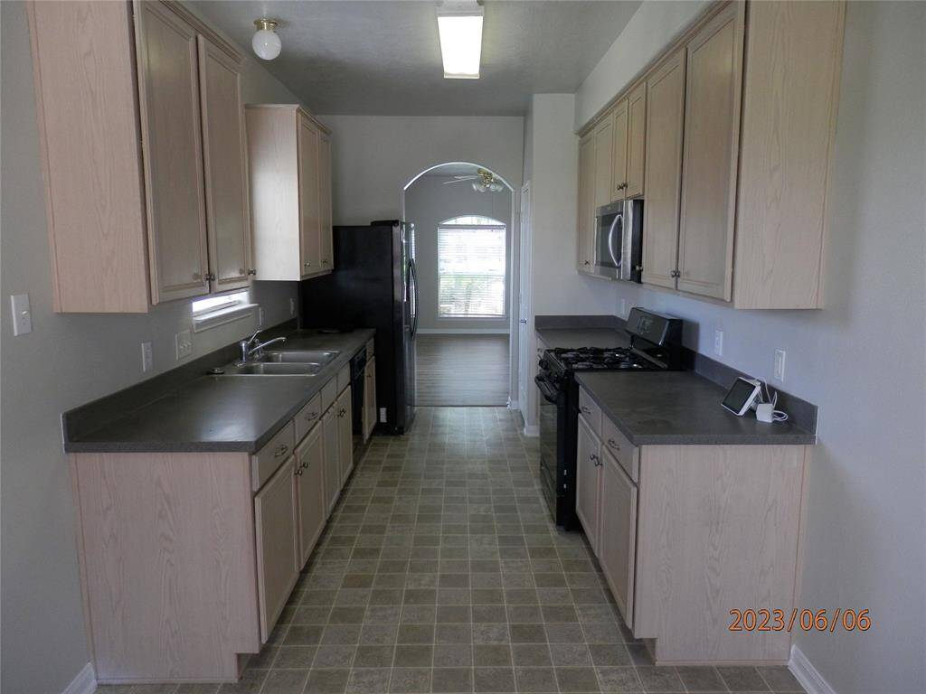 kitchen view from dining area