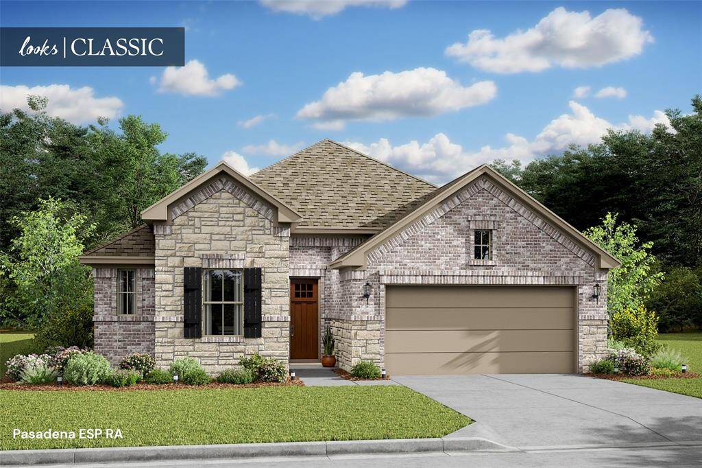 Multi-gen Pasadena ESP home design with elevation RA built by K. Hovnanian Homes in beautiful Harvest Pointe. (*Artist rendering used for illustration purposes only.)