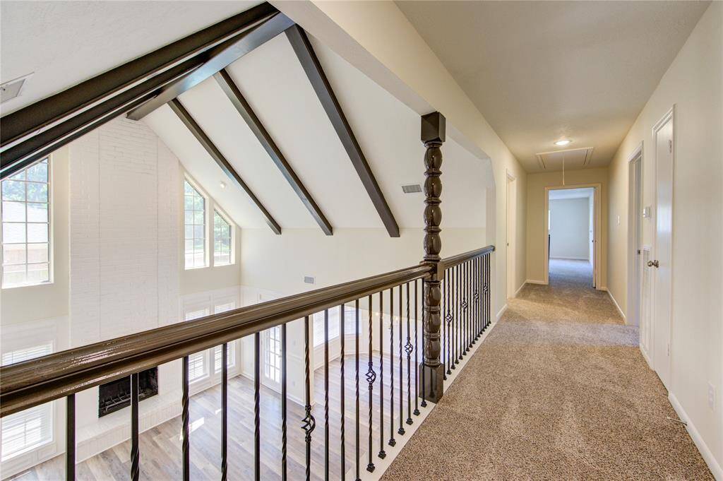 Upstairs balcony.