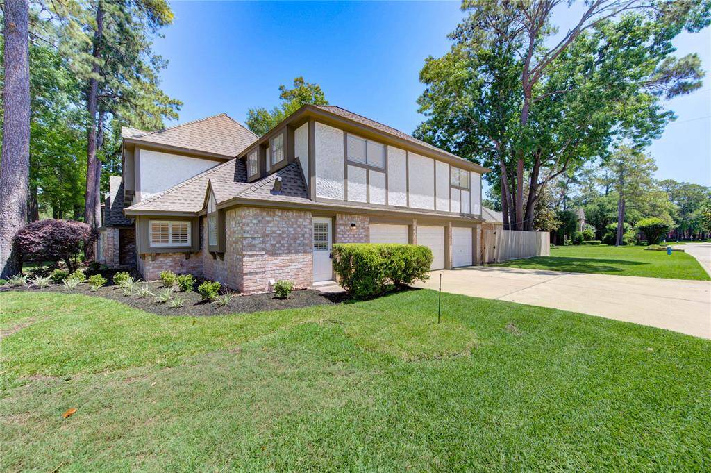 3 car garage and a side entrance to home.