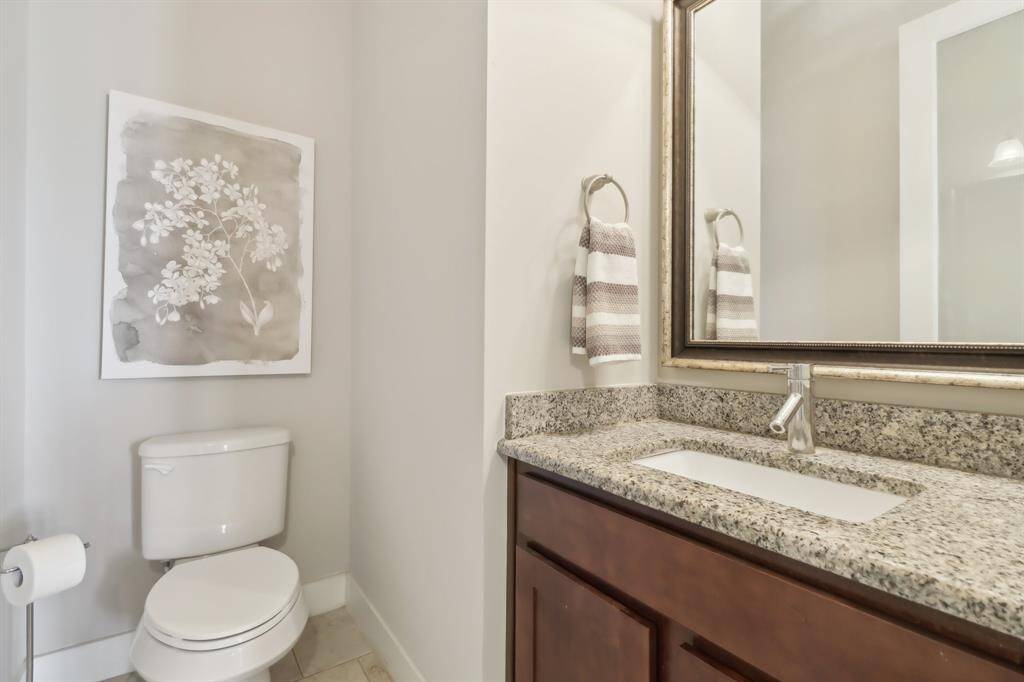 Powder bath located on the 2nd floor- perfect for your guests,