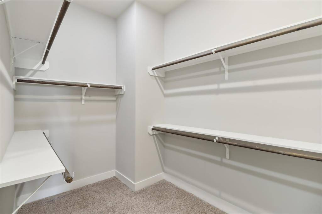 Large walk in closet in the primary suite.