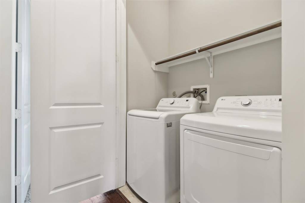 Laundry conveniently located on the 3rd floor next to primary suite.