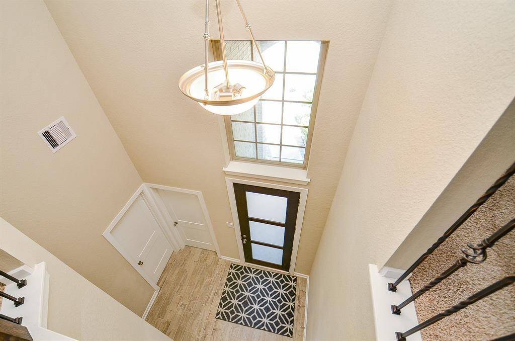 View of the entrance from above.