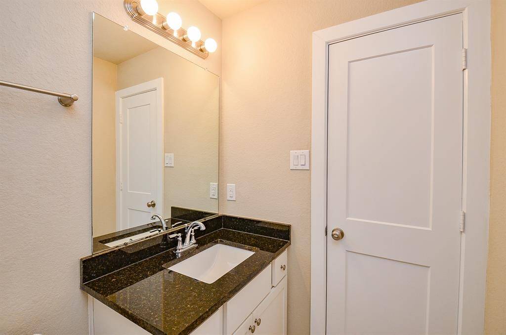 Bathroom off of one of the bedrooms.
