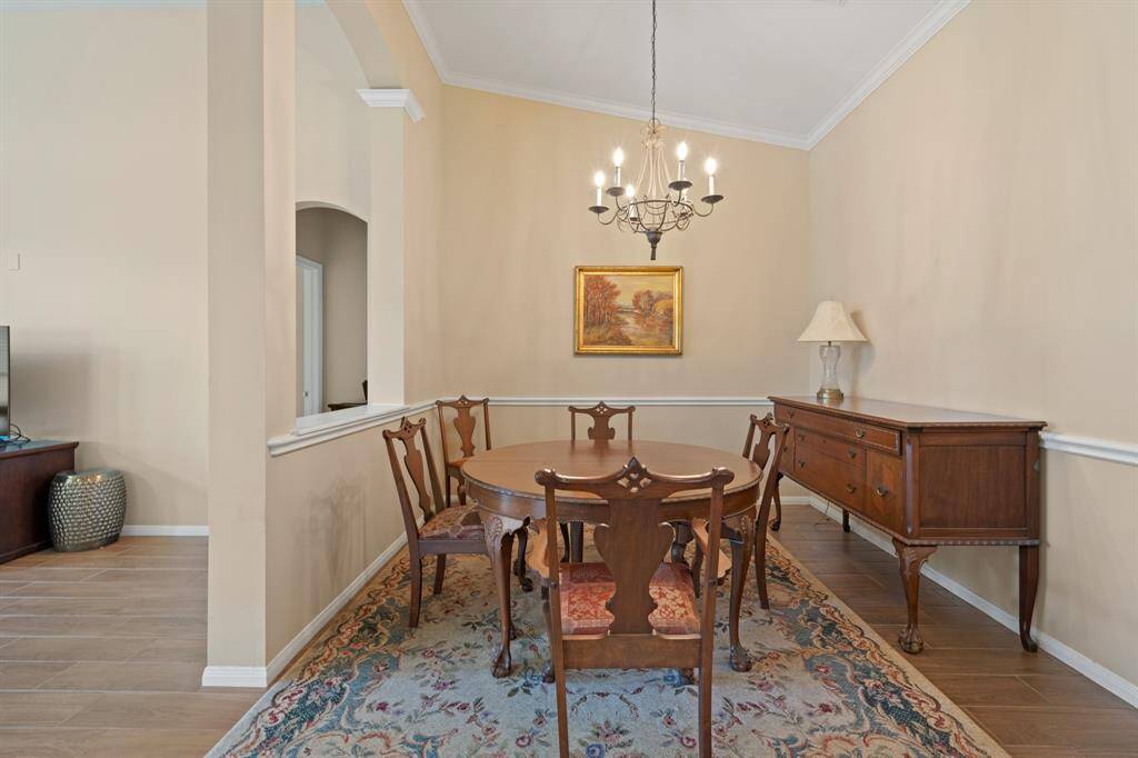 Formal dining area.