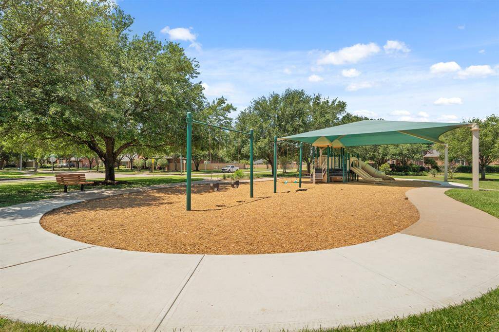 Gorgeous shaded park.