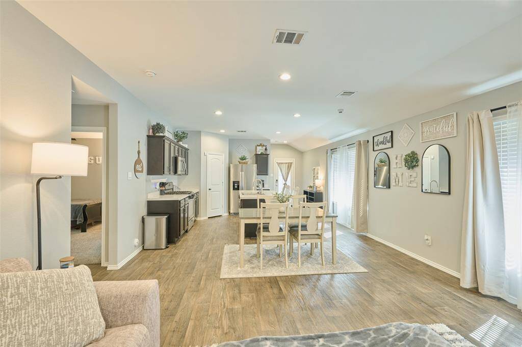 Open Concept Kitchen and Living Area