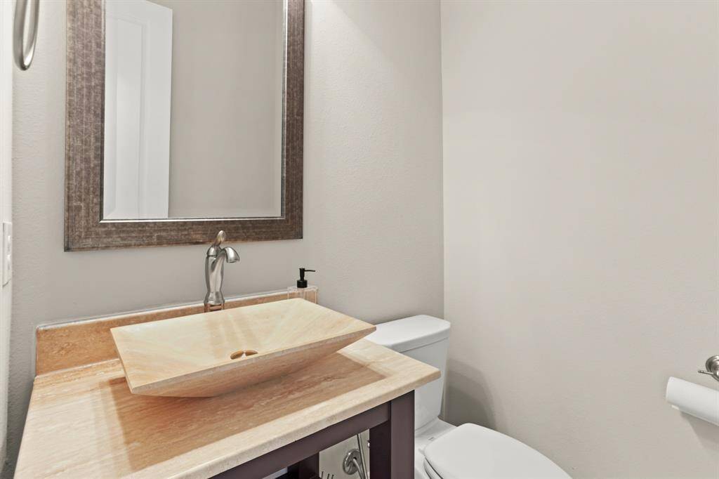 Powder room on the first floor.