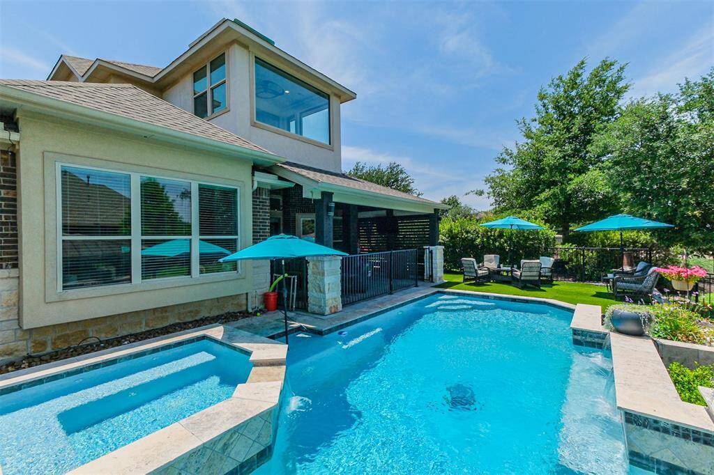 Only a handful of lots in the Waterways can have pools and this corner lot has all the space you need for the pool, spa and turf seating area for entertaining.