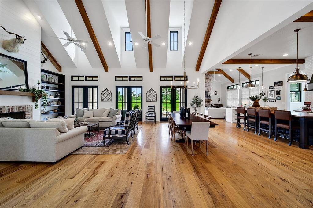 Soaring ceilings throughout the home
