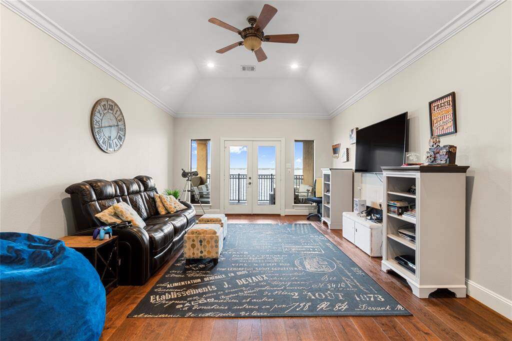 Upstairs game room.