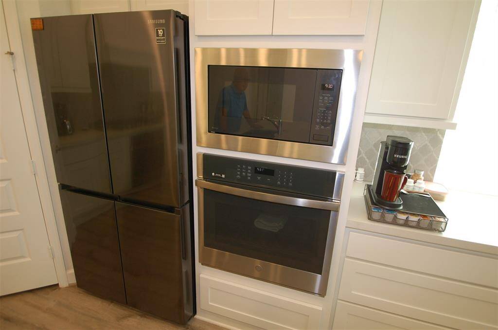Added 2nd oven for holiday cooking.