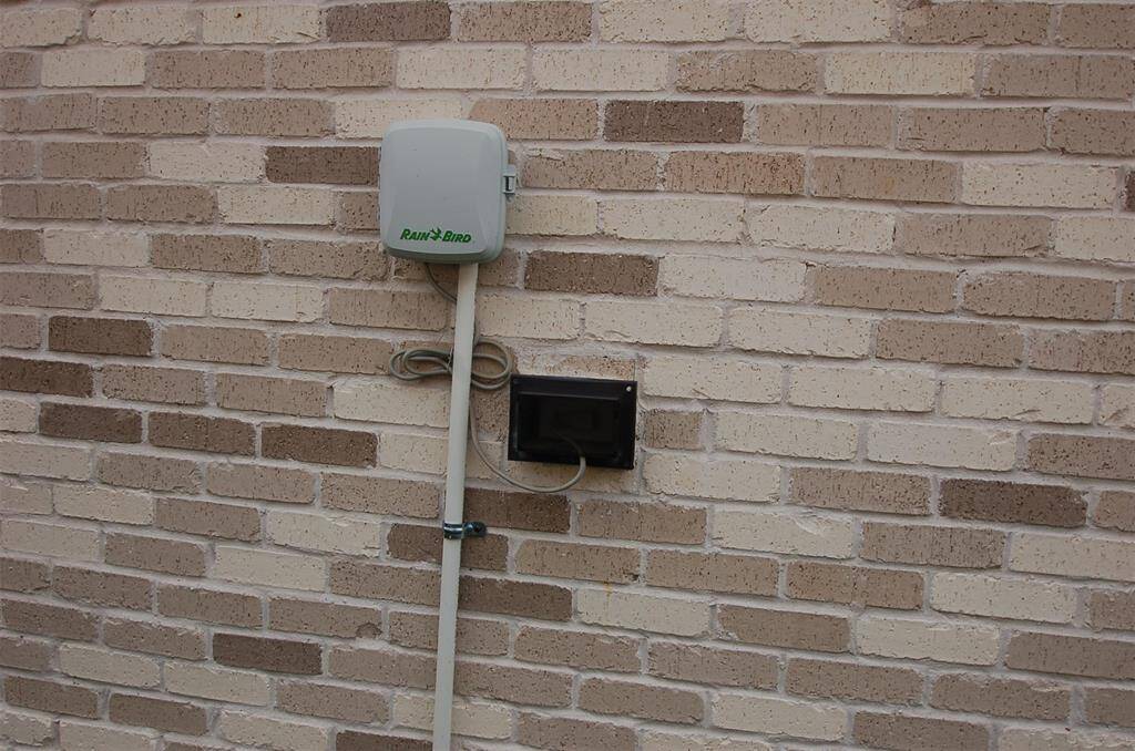 Sprinkler system controls.