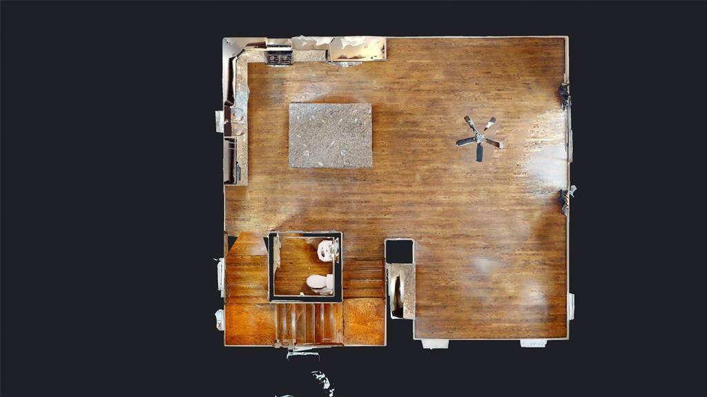 2nd floor design - kitchen, eating and living area.