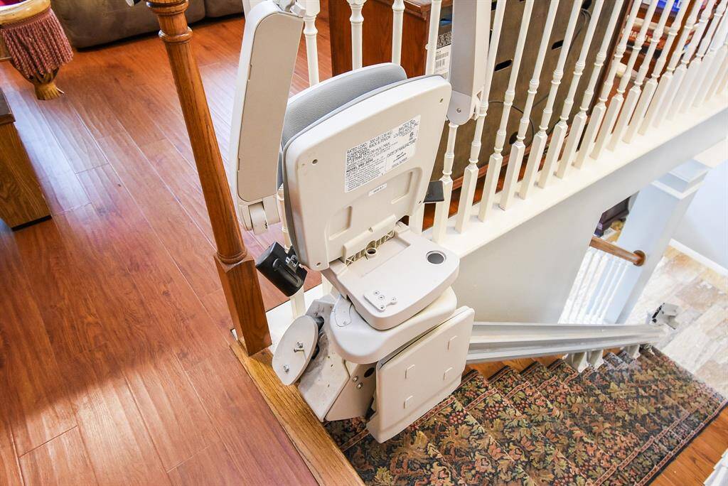 The home is also equipped with a stairway chair.