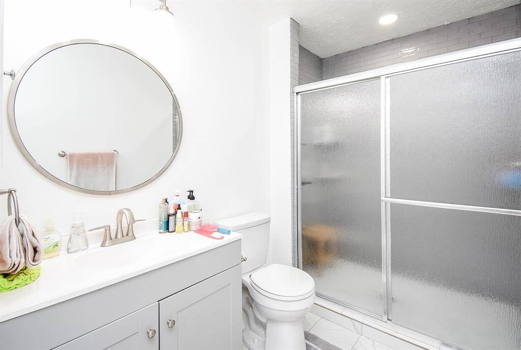 A second bathroom offers the same creature comforts as its primary relative!
