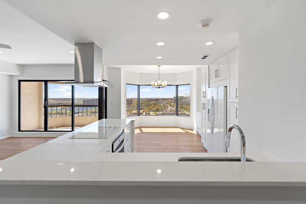 Fully renovated 16th floor 2/2 shows like new construction.