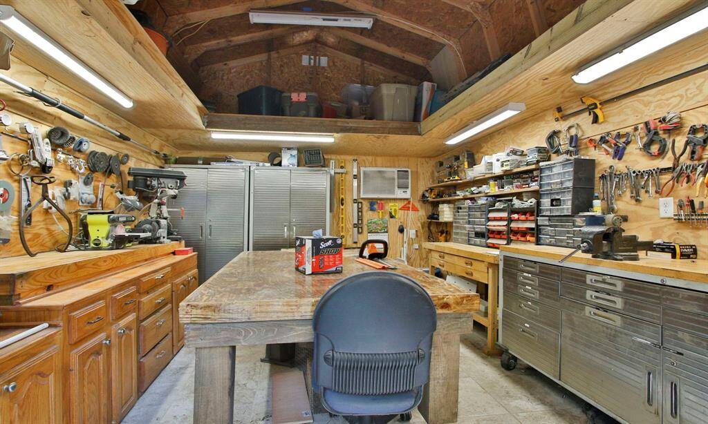 Brown Wood Shop Building