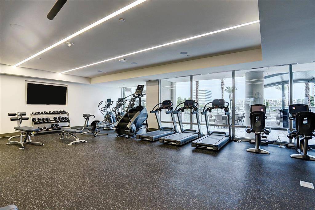 A fitness center prepared to keep you happy and healthy.