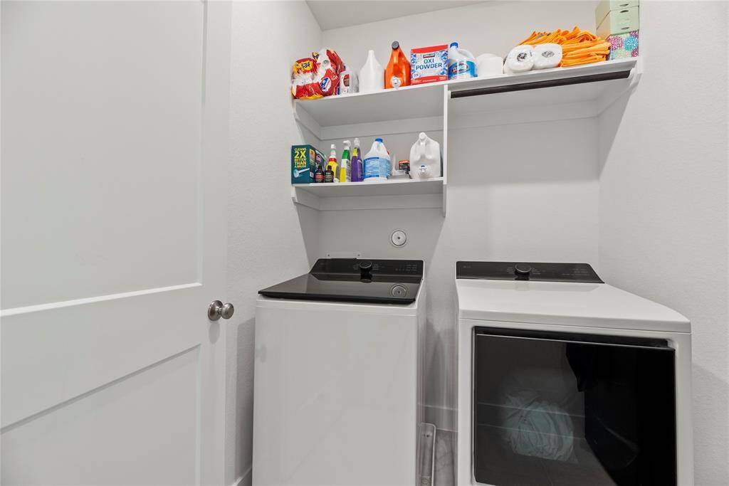 Utility room is upstairs.