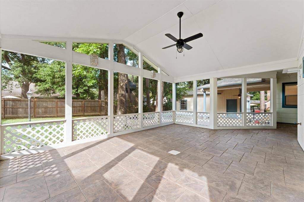 Imagine all the entertaining you can do in this outside patio.