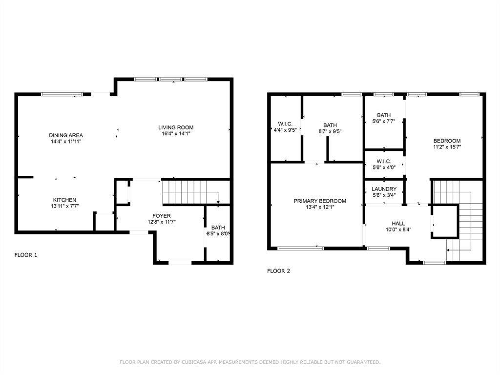 Canary Floor Plan 1st & 2nd floor