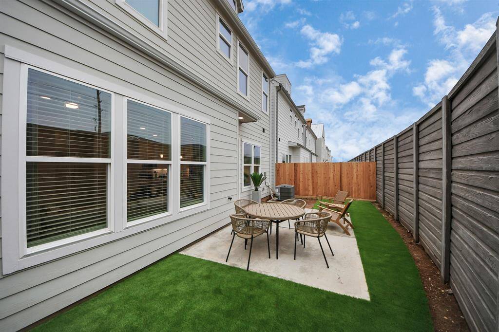 Private backyards for relaxing!