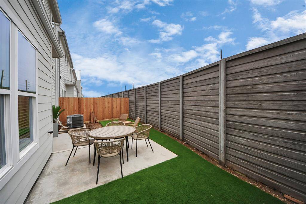 Private backyards for relaxing!