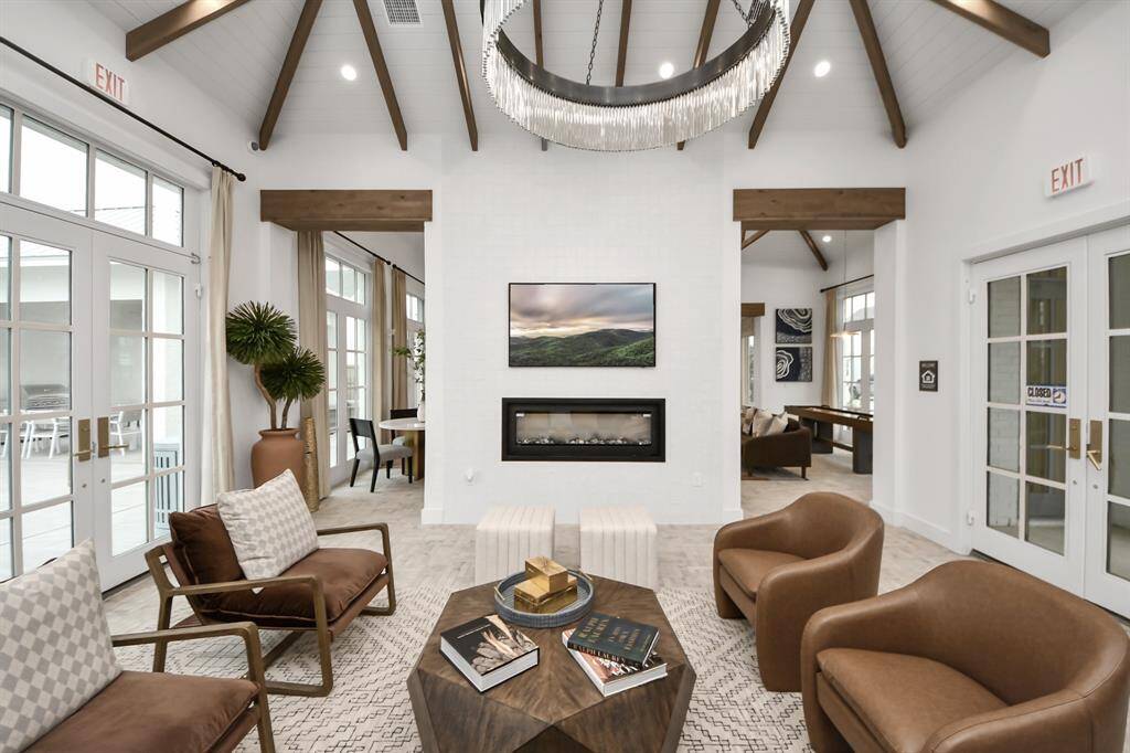 Residents can enjoy the community center with relaxing lounge areas, catering kitchen, coffee bar and games. Great for entertaining!